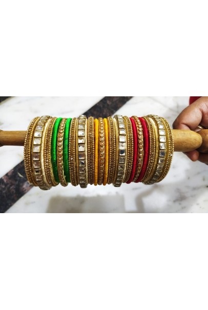 Bangle Sets - Red Green Yellow Bangle Sets - Red Green Yellow